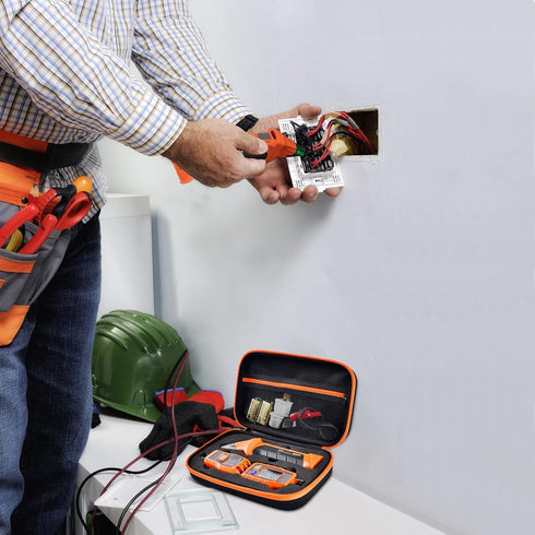 Storage Case for Klein Circuit Breaker Finder, Outlet Repair Kit & GFCI Tester - Box Only...