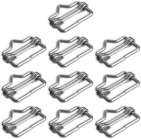 10 Pack Electric Fence Polytape End Splicers, Polytape Buckle, Poly Tape Splicer, Gate Handle Connection(3/4 inch)...