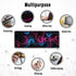 Ovenbird Gaming Mouse Pad with Stitched Edges, Topographic Map Pink Mouse Pad, Extended XL Mousepad with Anti-Slip Base, Cool Neon Large Mouse Pad...