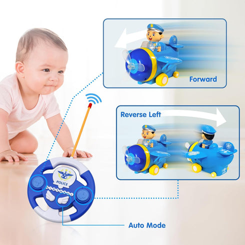 HDOIT Remote Control Airplane Toddler RC Plane Toys for 3 Year Old Boy and Girls, Activity Cool Birthday Christmas Music Gift for 3-12 Years Boys ...