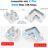 23PCS 8mm COB Led Strip Connectors Kit for COB led Strip Lights 2 Pin, 10pcs Transparent Connector, 6pcs L-Shaped Connectors, 2pcs Dual End, 4pcs ...