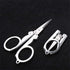 Silver Folding Scissors Office Supplies Embroidery Foldable Pocket Stainless Steel Mini Fishing Scissors Handmade Crafts Scissors Cutting Tools Sc...