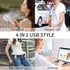 I-SHUANF Waist Clip Fan, Bttery-Powered Portable Necklace Fan, Foldable Handheld Fan, Three Fan Speeds, Suitable for Maintenance, Hiking, Climbing...
