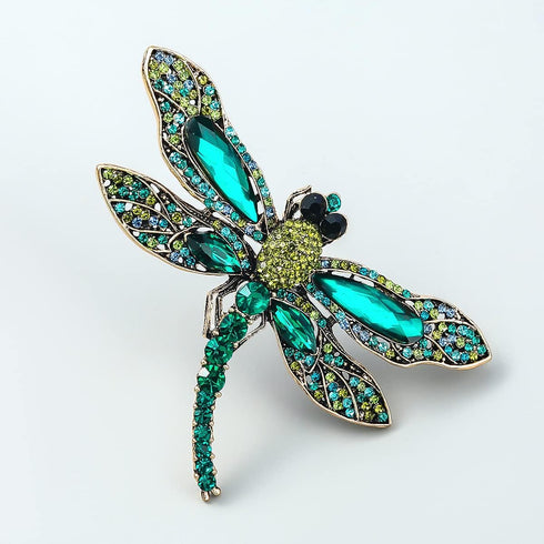 Cute Dragonfly Lapel Brooch Pin for Women Girls Cubic Zirconia Australia Rhinestone Pins Clip Sweater Scarves Jackets Dress Badge Backpacks Brooch...