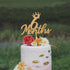 Gold Glittery 6 Months Cake Topper for Baby's Half Year Old Birthday Party, 1/2 Birthday, First Birthday, Baby Shower, Half Year Anniversary Party...