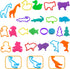 FRIMOONY Dough Tools Set for Kids, Various Animal Molds, Rolling Pins, Random Color, 47 PCS...