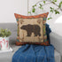 Cabin Decor Animal Bear Pillow Cover 18 x 18 Inches Pinecone Aztec Style Decorative Cushion Case Home Living Room Bed Sofa Car Cotton Linen Square...