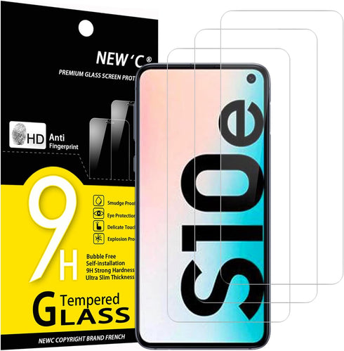 NEW'C [3 Pack Designed for Samsung Galaxy S10e Screen Protector Tempered Glass, Case Friendly Anti Scratch Bubble Free Ultra Resistant......