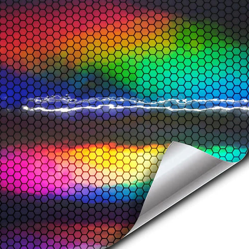 VViViD+ Hex Holographic Chrome Car Wrap Vinyl (1ft x 5ft)...