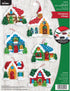 Bucilla Christmas Village Felt Applique Kit...