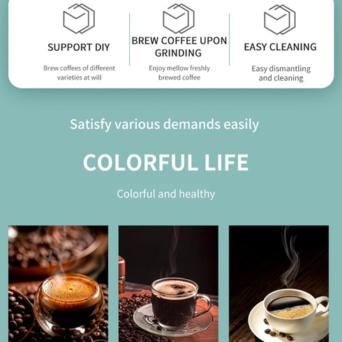 Portable Coffee Grinder and Blender Smoothies with 12Oz BPA Free Personal Travel Cup, Durable Stainless Steel Mix Blender with Metal Coffee Filter...