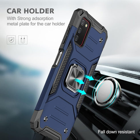 HNHYGETE Samsung Galaxy A03s Case, Samsung A03s Case, with HD Screen Protector, 360°Military Grade Rotatable Kickstand (Heavy Duty) Shockproof Pro...