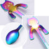 Cat Spoon Coffee Tea Spoon Set, ESRISE Stainless Steel Hanging Cup Teaspoons Demitasse Mini Long Cute Kitten Stirring Spoon for Dessert Drink Mixi...