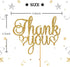 Thank You Cake Topper, Gold Glitter Engaged, Wedding, Bridal Shower, Thanksgiving Day Party Decorations...