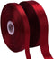 Swedin 2 Rolls (1”×50 Yards, 1/2”×50 Yards) Burgundy/Maroon Satin Ribbon for Gift Wrapping, Wedding, Bow Making & Other Projects...