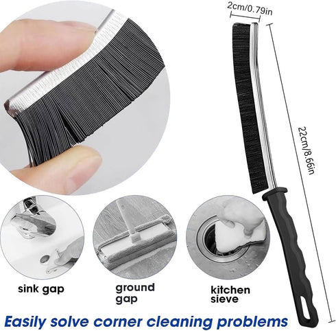 Crevice Cleaning Brush,New Multifunctional Cleaning Brush Tool, Bathroom Gap Brush, Home, Kitchen, Bathroom, Window, Vehicle, Faucets, Toilet,6Pcs...