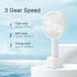 Handheld Fan Mini Portable Fan,USB Rechargeable Small Portable Fan,Battery Operated, 3 Powerful Wind Speed,8 Hours Long Working Time for Kids Wome...