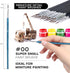 Fine Tip Paint Brushes,BWLKY 60Pcs Miniature Paint Brushes Fine Detail 00 Paint Brush Tiny Painting Brushes for Acrylic Oil Watercolor, Face Nail ...