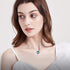 EleQueen Angel Wings Heart Necklace for Women, Pendant Jewelry Gifts for Her Women Mom Grandma on Christmas, Valentine's/Mother's Day, Anniversary...