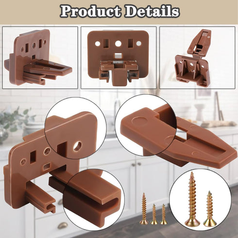 Drawer Slides and Guides, 3Pack Plastic Drawer Replacement Part for Center Mount Drawer Slides Track Guide Glide for Dressers Bottom Mount and Ken...