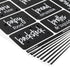 Talented Kitchen 128-Piece Chalkboard Pantry Labels for Containers - 2 x 3 in Black - Water-Resistant Preprinted White Script - Includes 88 Large,...
