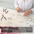 uxcell Jewelry Making Kit, 10/16/20mm Ribbon Crimp Clamp Ends, Bookmark Pinch with Jump Rings, Lobster Clasps, and Extension Chains for DIY Ribbon...
