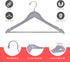 Quality Wooden Hangers - Slightly Curved Hanger Set of 10-Pack - Solid Wood Coat Hangers with Stylish Chrome Hooks - Heavy-Duty Clothes, Jacket, S...