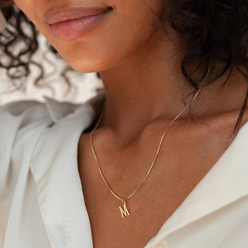 Small Letter Necklace,Dainty 14K Gold Plated Personalized Tiny Initial Pendant Necklace Small Initial Necklaces for Women Girls...