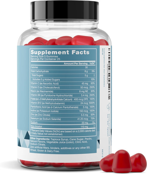 Conception for Her Fertility Gummies - Fertility Supplements for Women with Myo Inositol, Folate & More Essential Nutrients - Delicious Juicy Stra...