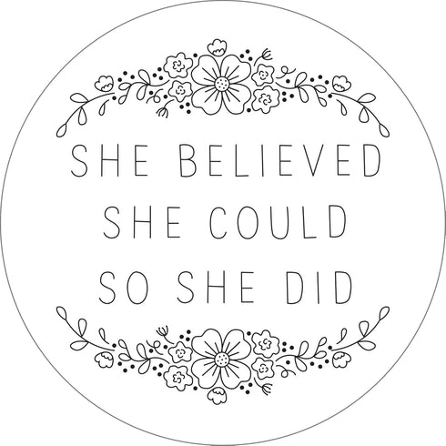 Believe In Yourself Embroidery Pattern Transfers (set of 10 hoop designs!)...