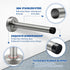 Door Stops, Long Door Stopper, 6 Inch Door Stop Stainless Steel Brushed Nickel Doorstops Wall Mounted with Rubber Bumper Metal Door Stopper Extend...