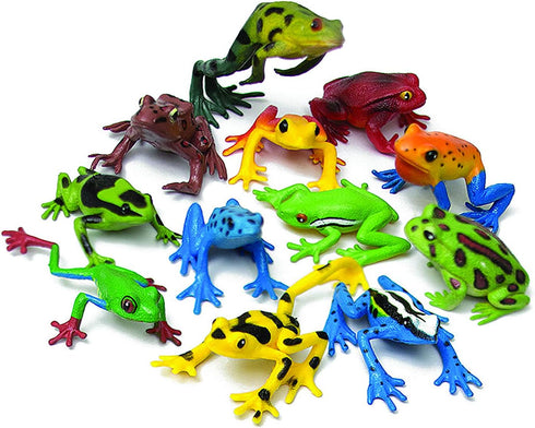 Wild Republic Frog Nature Tube, Amphibian Figures, Frog Toys, Educational Toys for Kids, 12-Piece...