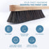Fedora Hat Brush Lint Remover Duster Brushes for Felt Hats 100% Horse Hair (Black) Wood Brush...