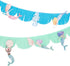 Meri Meri Mermaid Fringe Party Banner (Pack of 2), 8.5' Party Garland Including Excess Cord, Mermaid Party Decorations...