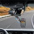 Rear View Mirror Phone Holder, 360°Rotatable and Retractable Rearview Mirror Phone Holder for Car, Upgraded Four Corners Anti-Shake Multifunctiona...
