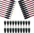 MILAPEAK (Real 18AWG 43x2pcs Strands) 10 Pairs DC Power Pigtail Cable 12V 5A Male & Female + 10 Pairs DC Power Jack Plug Adapter Barrel Connector ...
