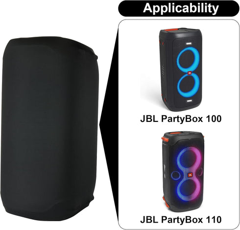 TXEsign Dust Cover Speaker Case for JBL PartyBox 110/JBL PartyBox 100 - Portable Party Speaker, Lycra Speaker Cover w Elastic Band Protective Dust...