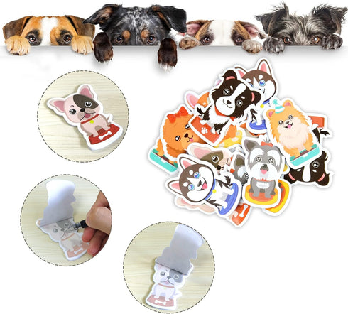 16 Pads Dog Sticky Notes Cute Puppy Party Favors Note Pads Self-Stick Cartoon Sticky Note Pad Dog Theme Post It Notes for Dog Theme Party School O...