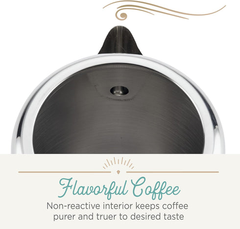 Farberware Classic Yosemite Stainless Steel Coffee Percolator - 8 Cup, Silver...