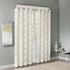 Madison Park Eden Sheer Single Curtain for Bedroom, Modern Contemporary Light Sheers for Living Room, Geometric Pattern with Grommet, 50x95, Ivory...