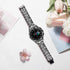 Bands Compatible with Samsung Galaxy Watch 4 Classic (46mm), 20mm Luxury Rhinestone Diamond Metal Steel Bracelet with Watch Face Bezel Ring Case C...