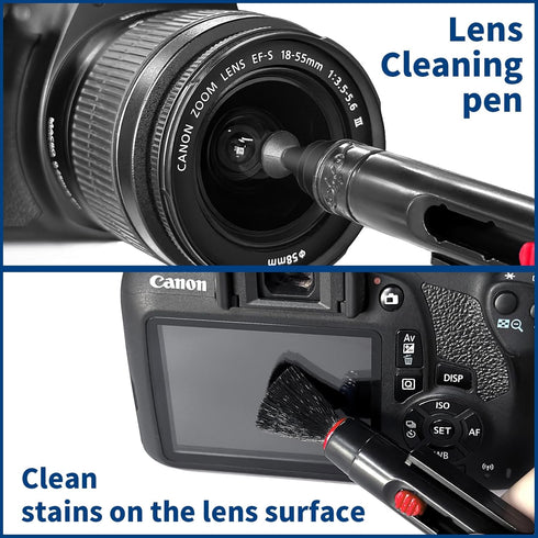 Camera Lens Cleaning Kit, 10-in-1 Camera Cleaning Kit, Camera Lens Cleaner and Camera Accessories, Includes Lens Cleaning Kit/Lens Cleaner/Lens Cl...