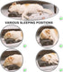Dog?Cat Bolster Pillow/Headrest for Small Dogs?Cats, Benefit for Cervical Vertebra/Neck, Easy to Carry When Traveling, with High Resilience Foam, ...