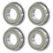 F6901ZZ 4PCS Flange Ball Bearing 12×24×6mm Double Metal Shielded Flanged Bearing Chrome Steel ABEC-1(P0) Z2 Deep Groove Ball Bearing for Industria...