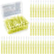 60PCS Oral Dental Hygiene Brush Tooth Cleaning Tool Soft Toothpick Interdental Brush Push-Pull Type Tooth Flossing Head for Braces...