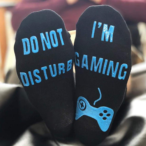 Do Not Disturb I'm Gaming" Funny Socks - Great Novelty Gift For Teen Boys Sons Men Husbands Boyfriends Women Gamers Who Have Everything! (Full L...
