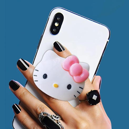 2 pcs Kawaii Kitty Expanding Phone Mount Grip Holder , Cute cat Collapsible Phone Stand , Finger Holder Grip, Anniversary, Christmas, Birthday Gif...