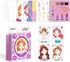 MiDeer Fashion Design Sketchbook with Watercolor Painting, Princess Dress-up Activity Book with Stencils and Stickers, Make-Up Fashion Designer Ki...