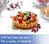 6 Pack Mini Fluted Tart Pans 4 Inch with Removable Bottom, Nonstick Quiche Pan with Silicone Basting Pastry Brushfor Baking Treats, Pie, Quiches, ...