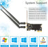 Ubit AC1200 PCIe WiFi Card for PC with BT 4.2 | Dual Band Wireless Network Adapter WiFi Card with Heat Sink Technology | for Gaming, Browsing, Str...